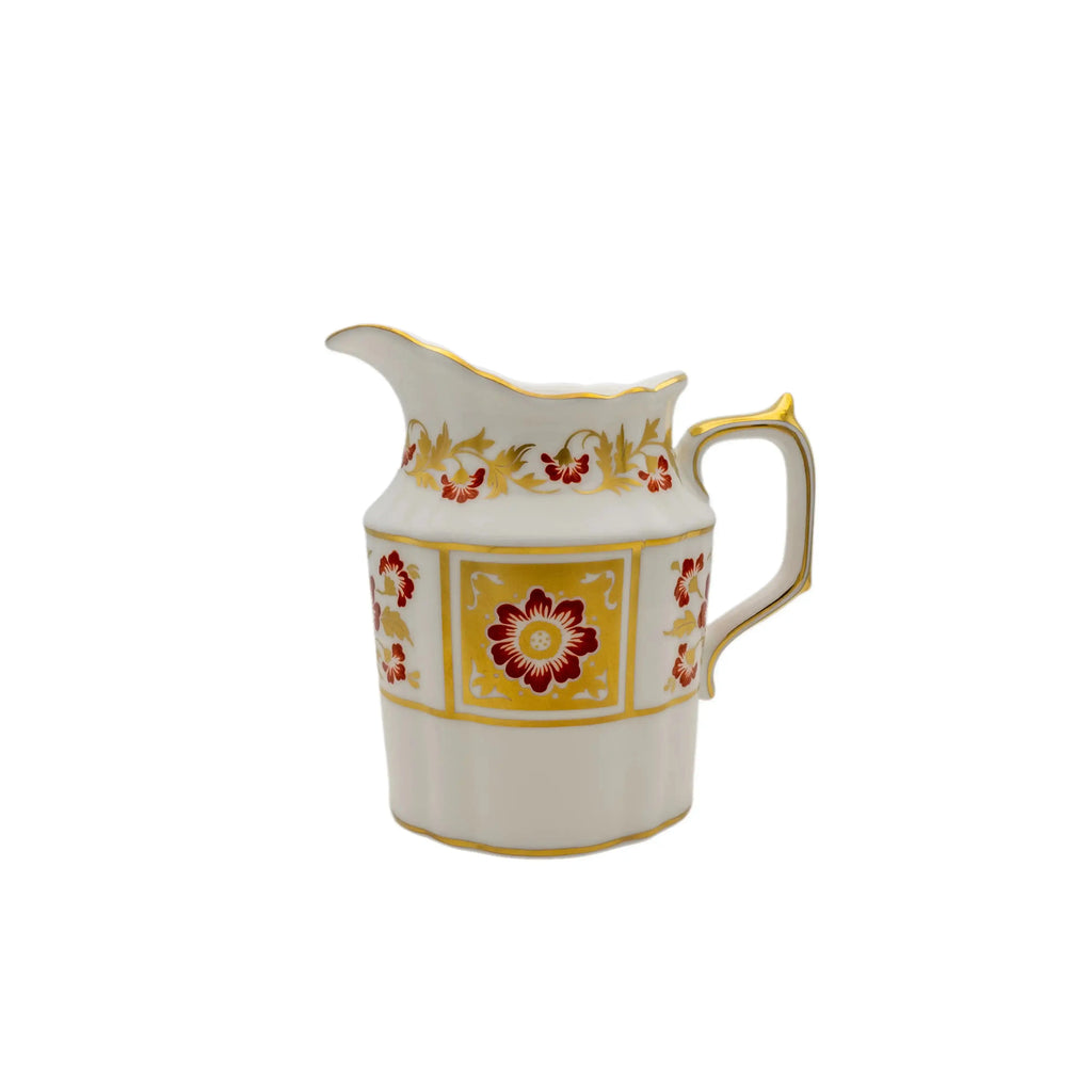 Royal Crown Derby Red Panel Milk Jug