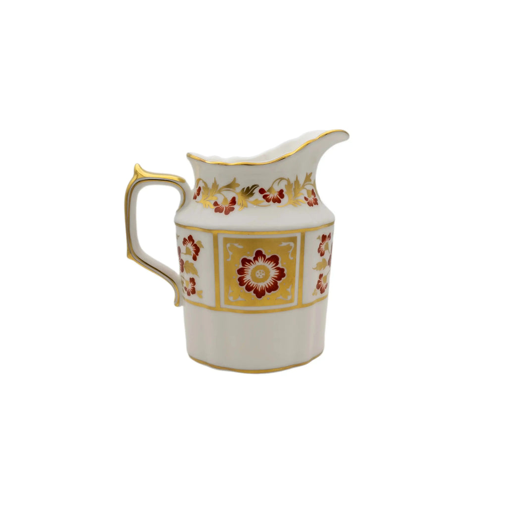 Royal Crown Derby Red Panel Milk Jug