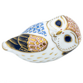 Royal Crown Derby Owl Paperweight Bone China Collectible