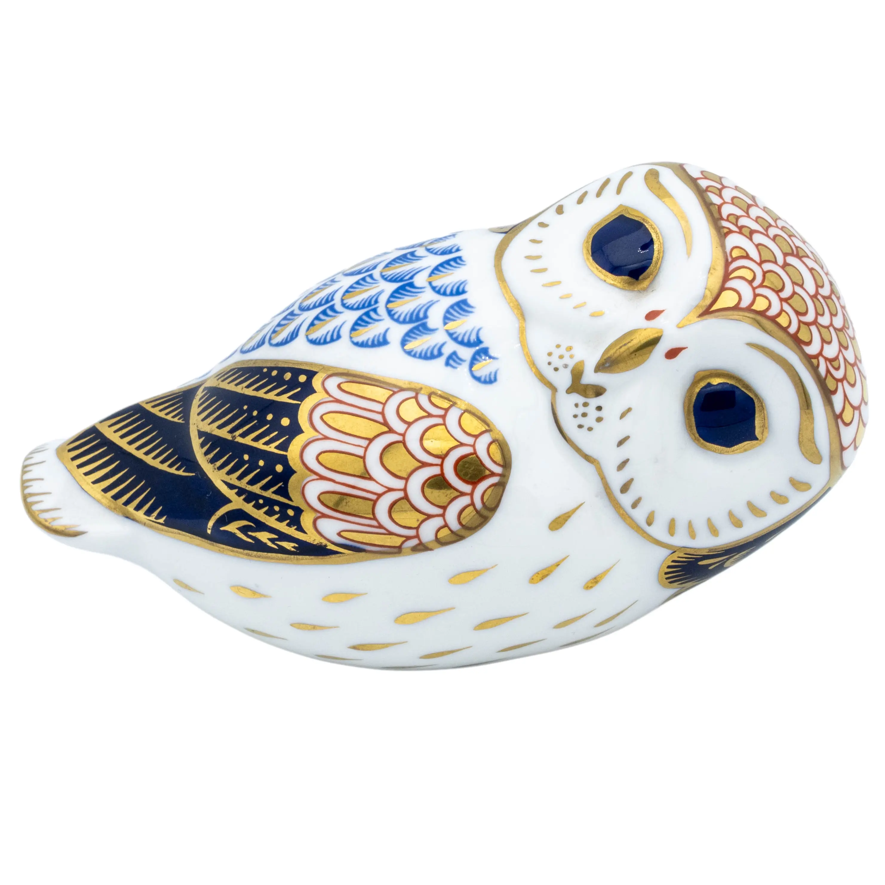Royal Crown Derby Owl Paperweight Bone China Collectible