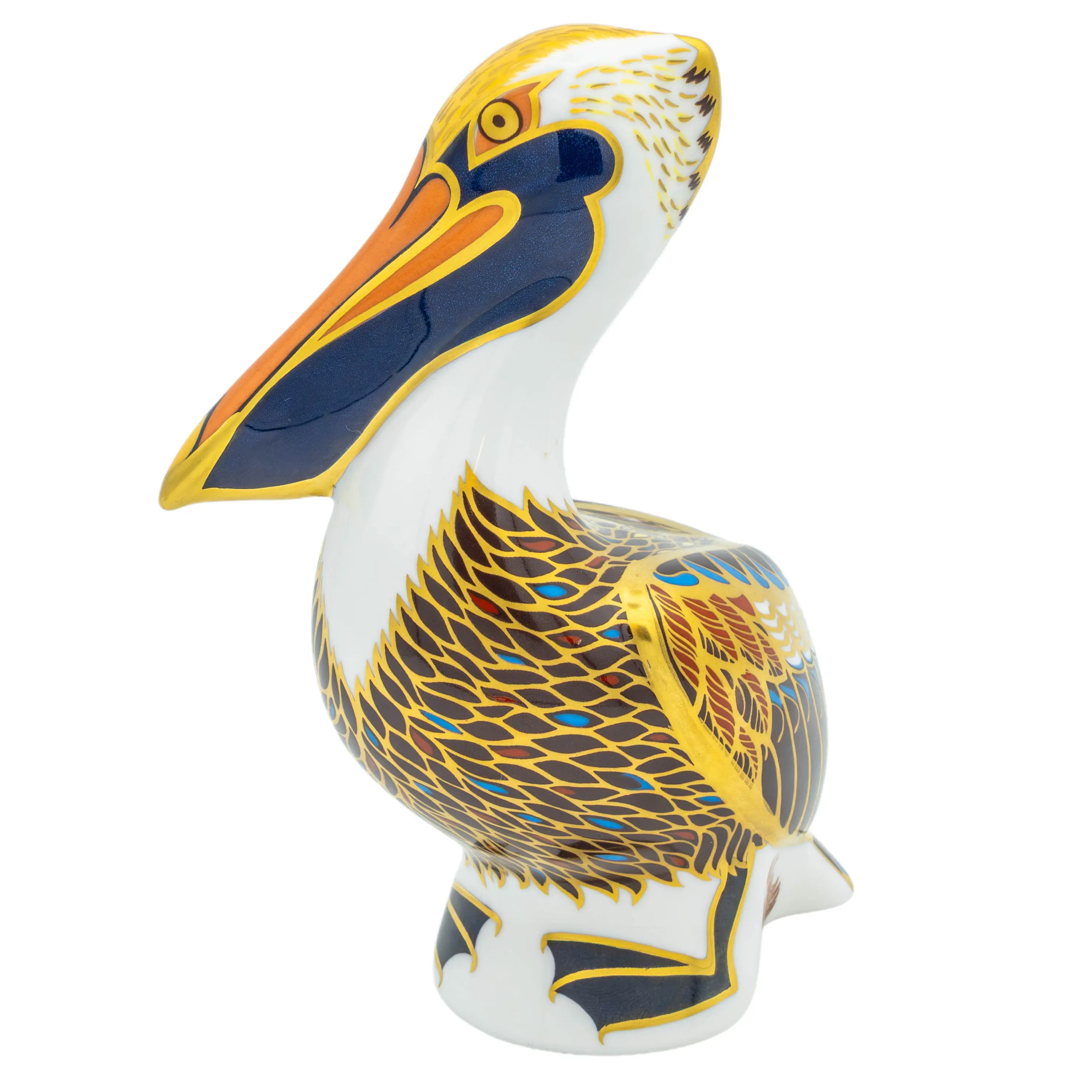 Royal Crown Derby Brown Pelican Paperweight Bone China