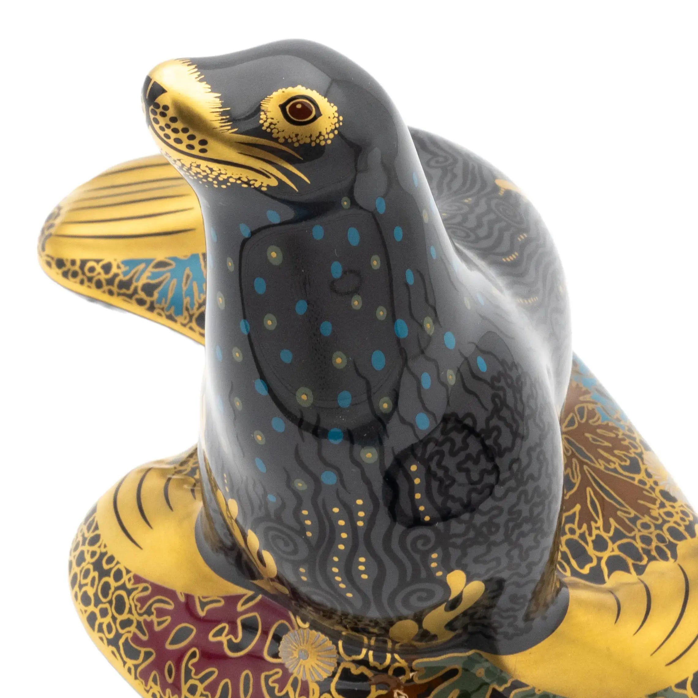 Royal Crown Derby Sealion Paperweight