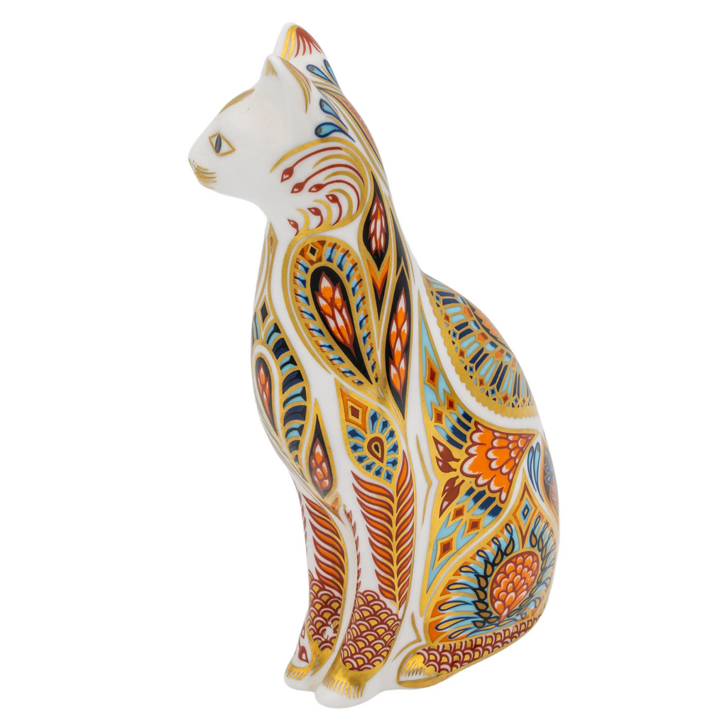Royal Crown Derby Siamese Cat Paperweight Bone China