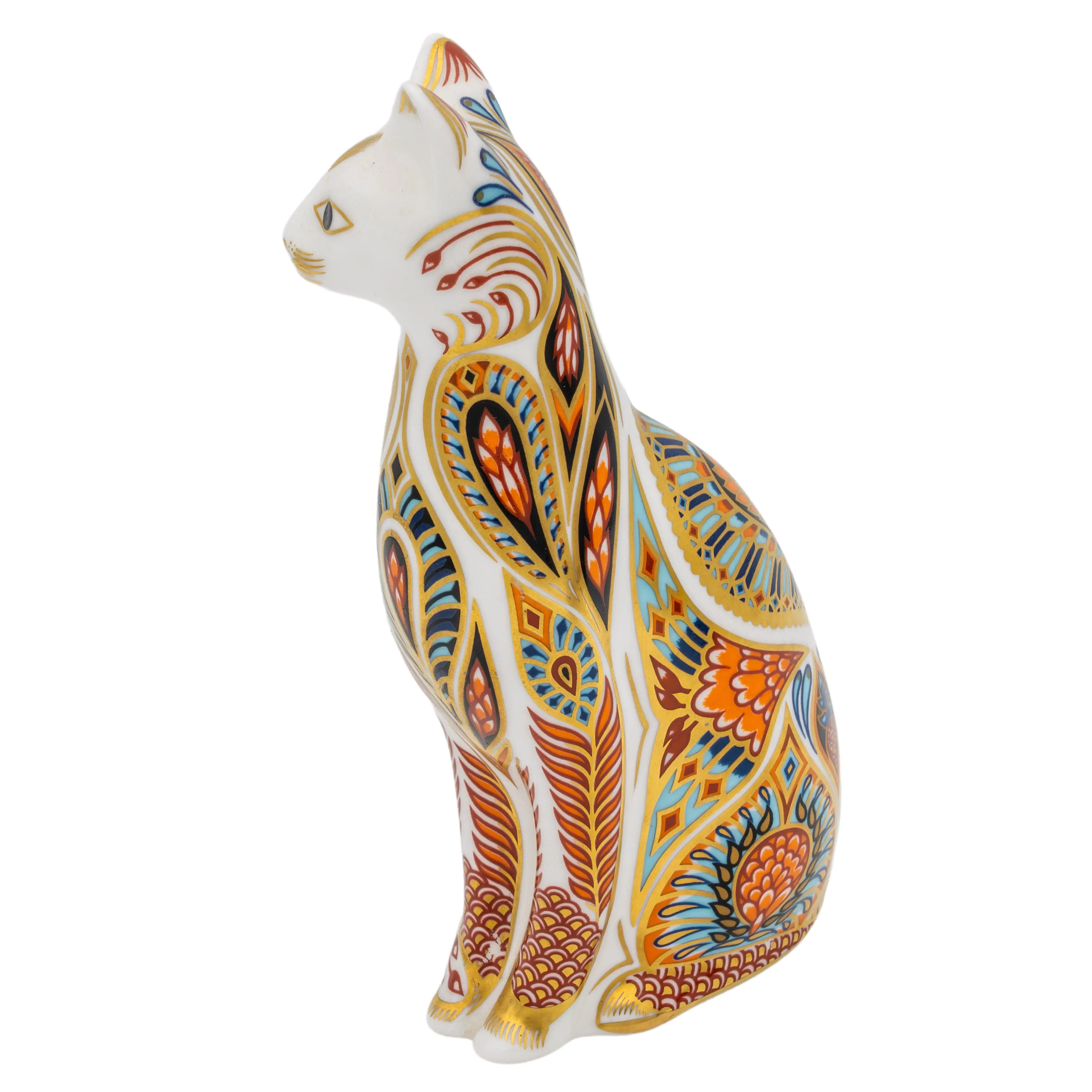 Royal Crown Derby Siamese Cat Paperweight Bone China