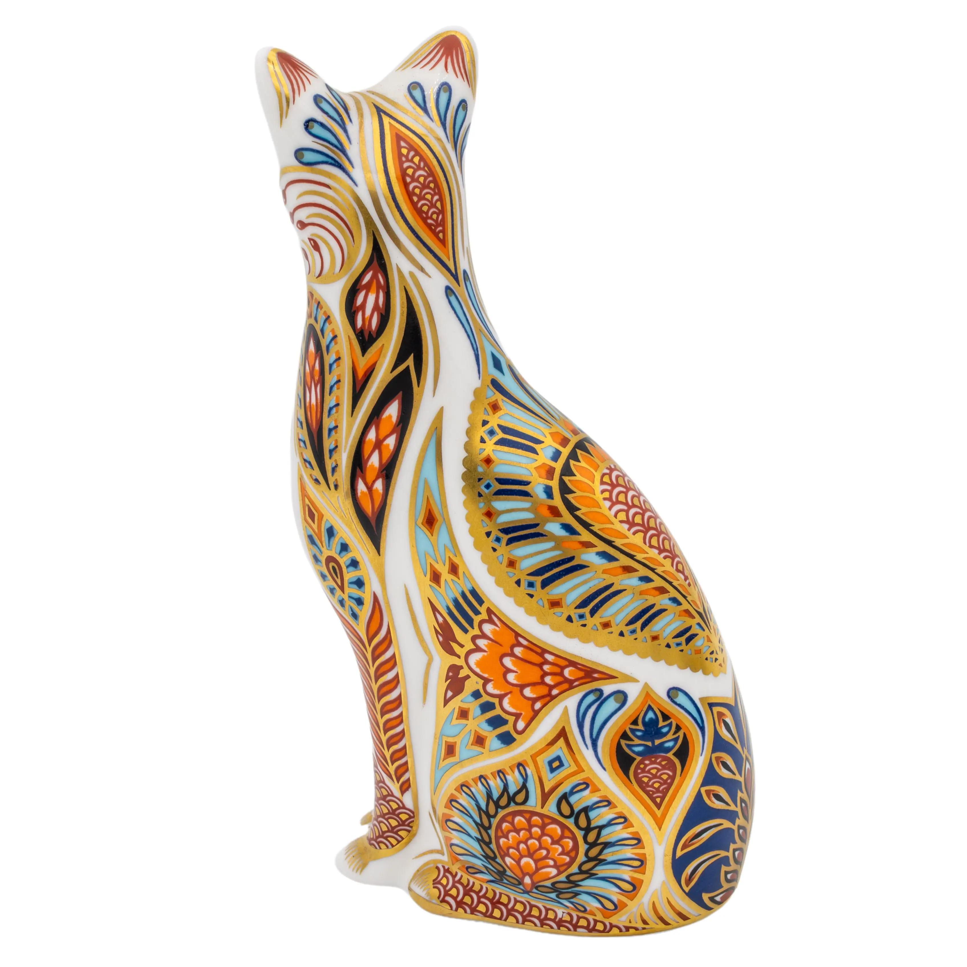 Royal Crown Derby Siamese Cat Paperweight Bone China
