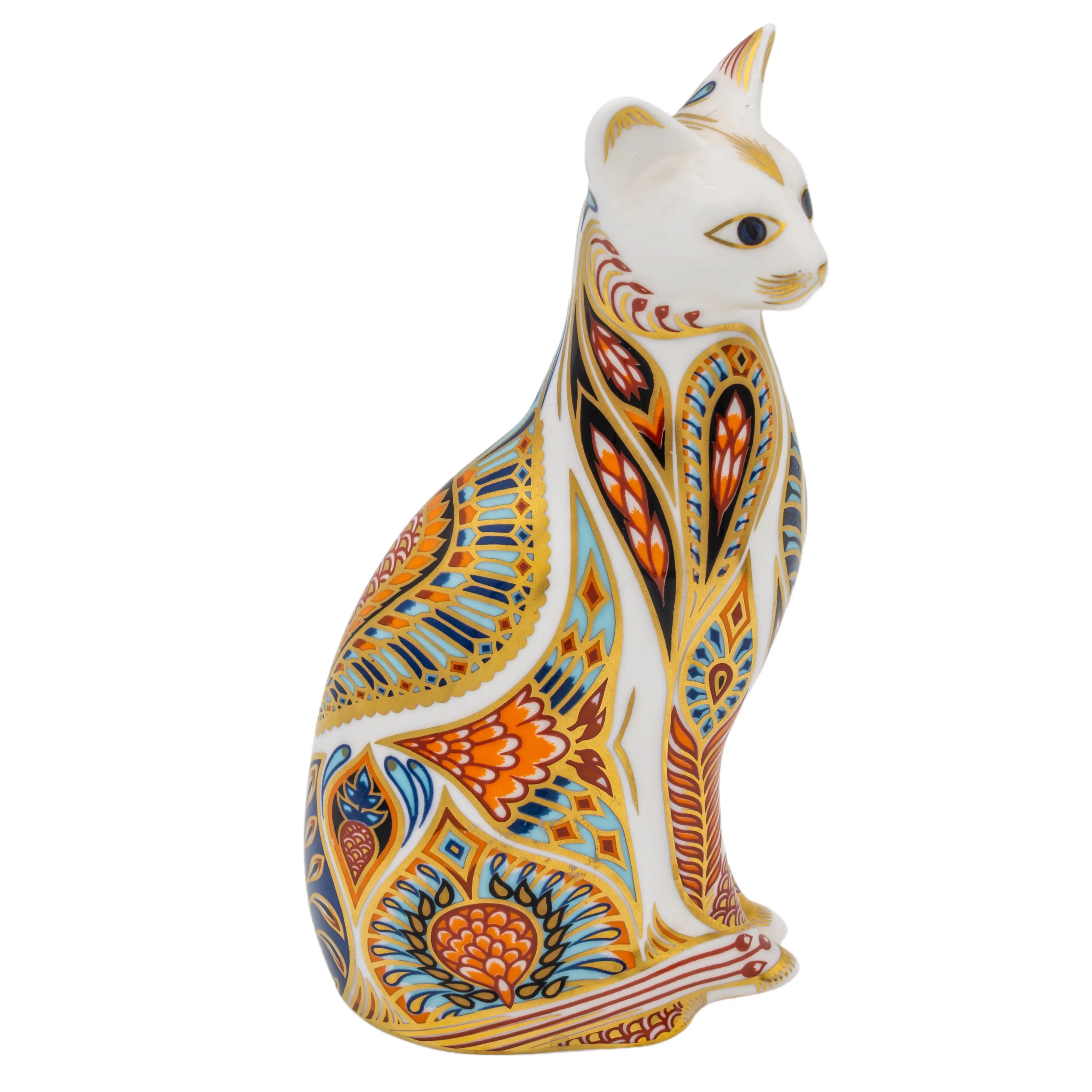 Royal Crown Derby Siamese Cat Paperweight Bone China