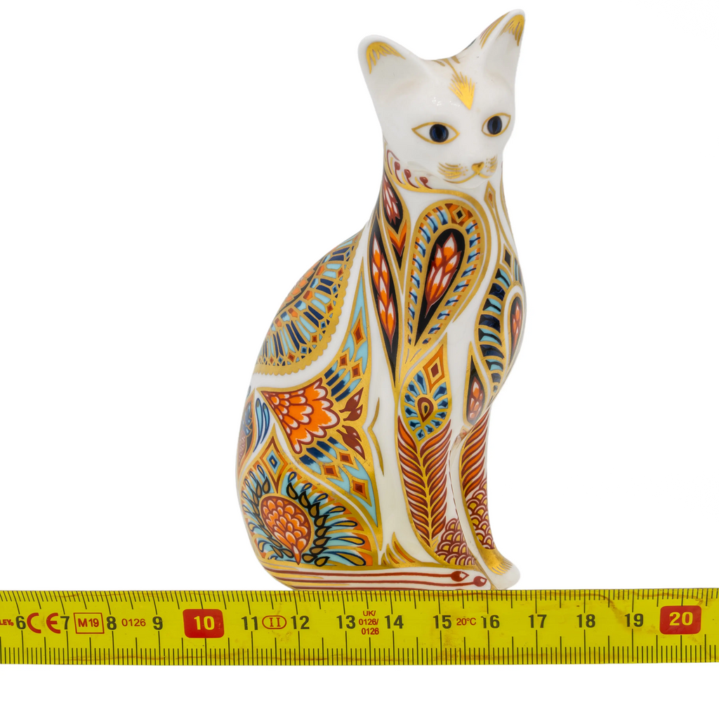 Royal Crown Derby Siamese Cat Paperweight Bone China
