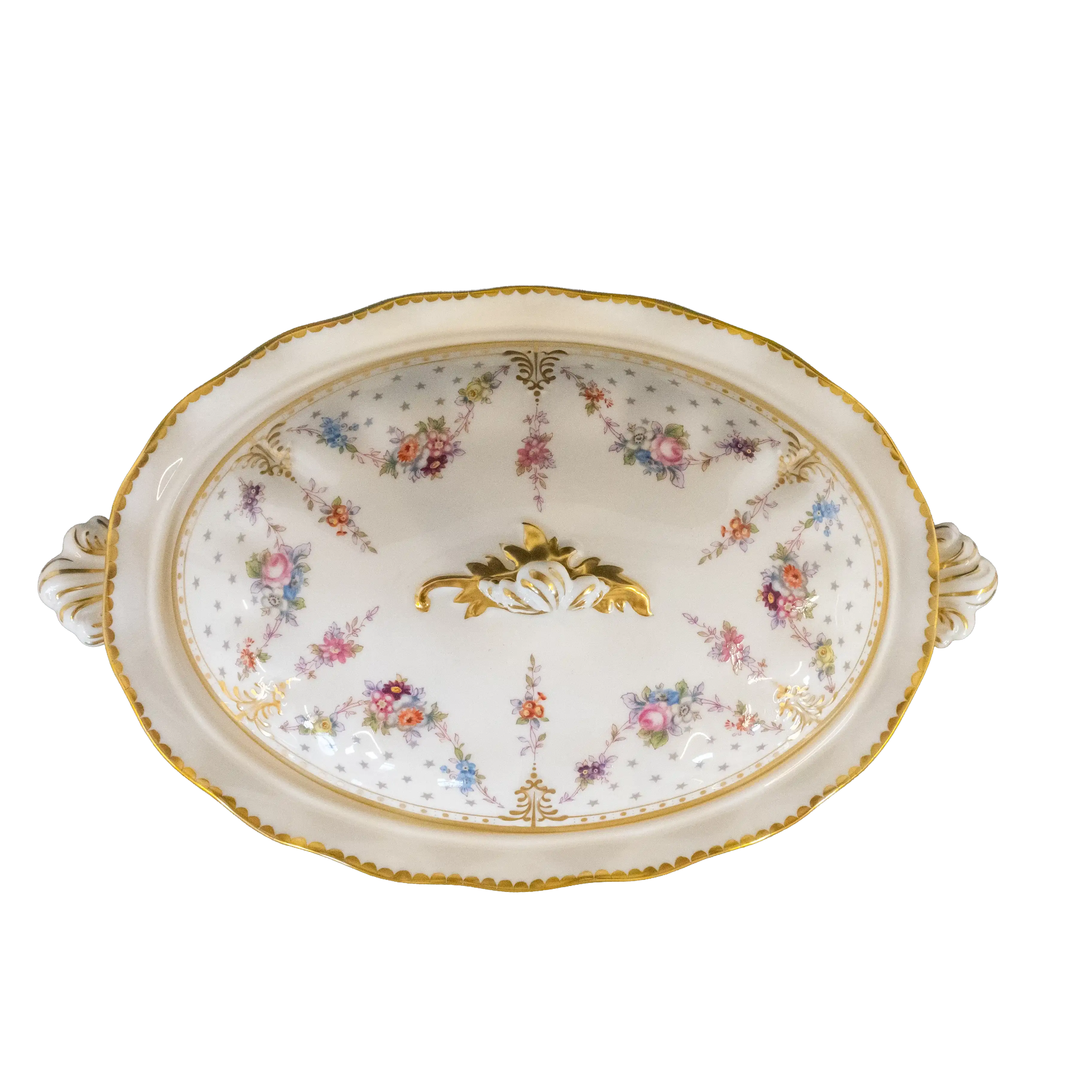 Royal Crown Derby Antoinette Covered Vegetable Dish