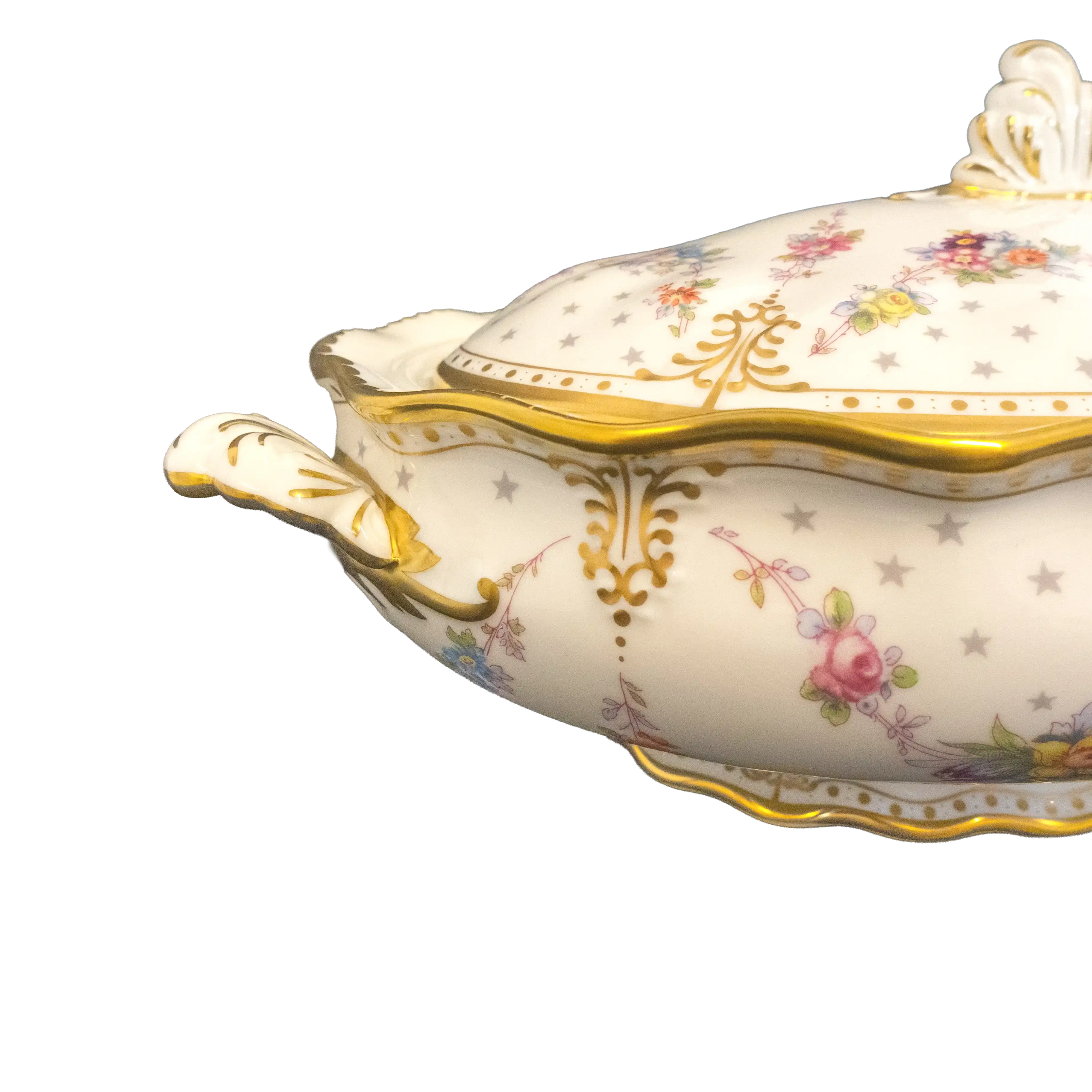 Royal Crown Derby Antoinette Covered Vegetable Dish