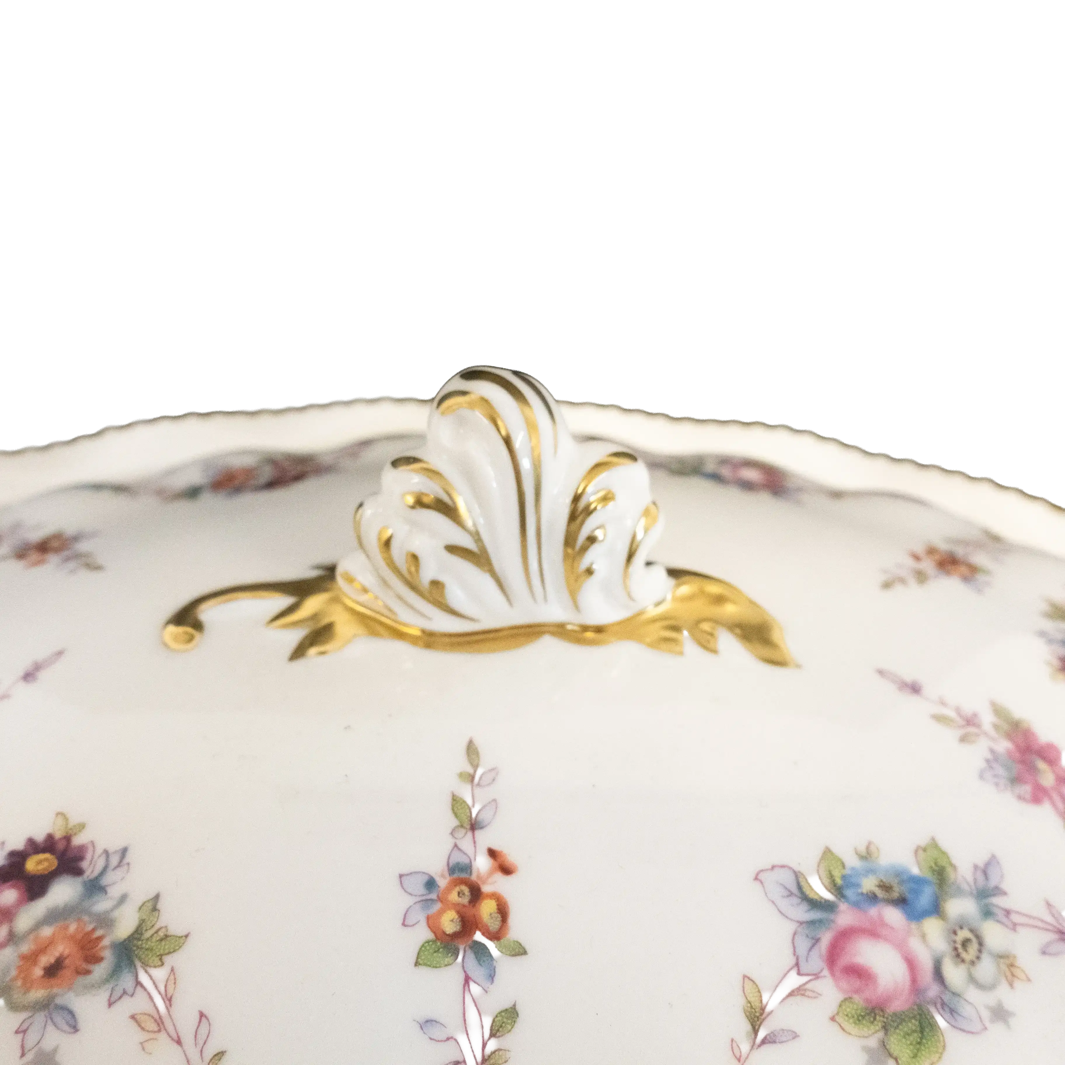 Royal Crown Derby Antoinette Covered Vegetable Dish