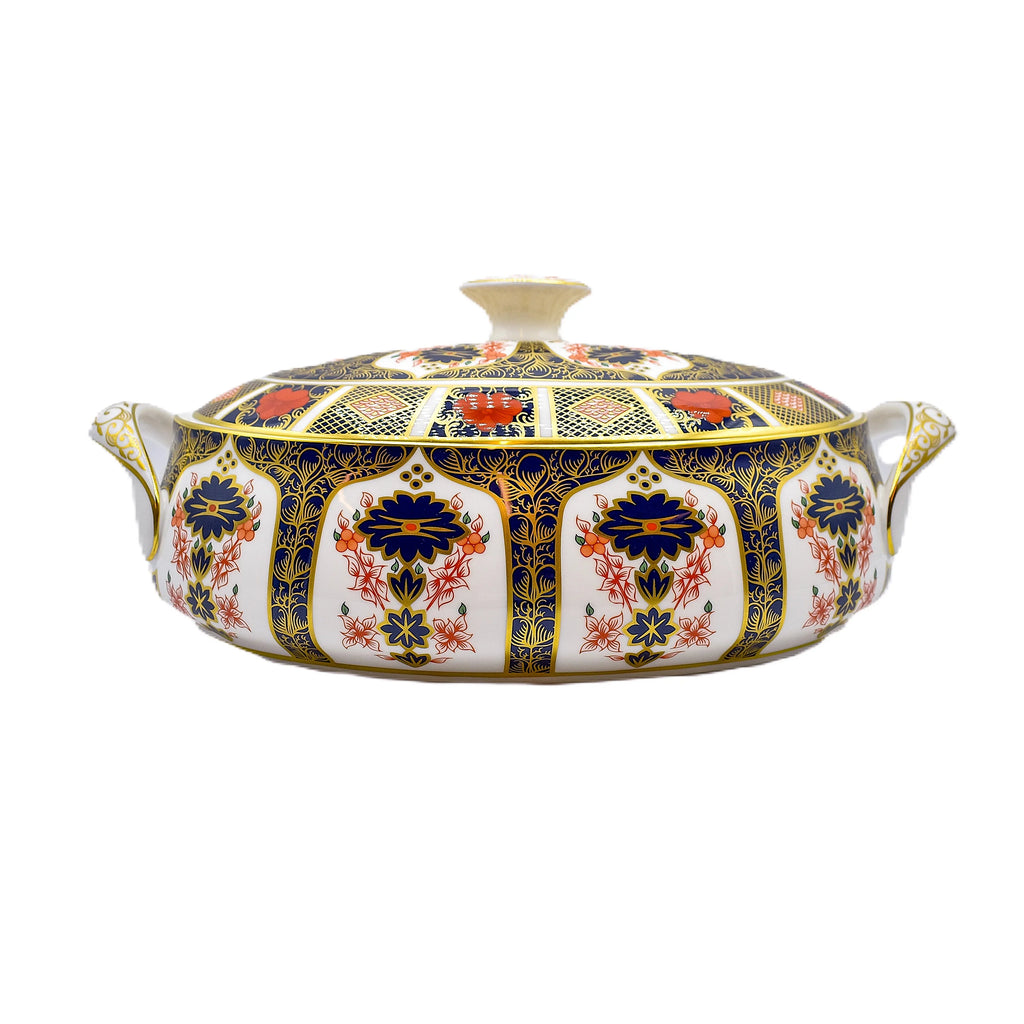 Royal Crown Derby Imari 1128 Covered Vegetable Dish