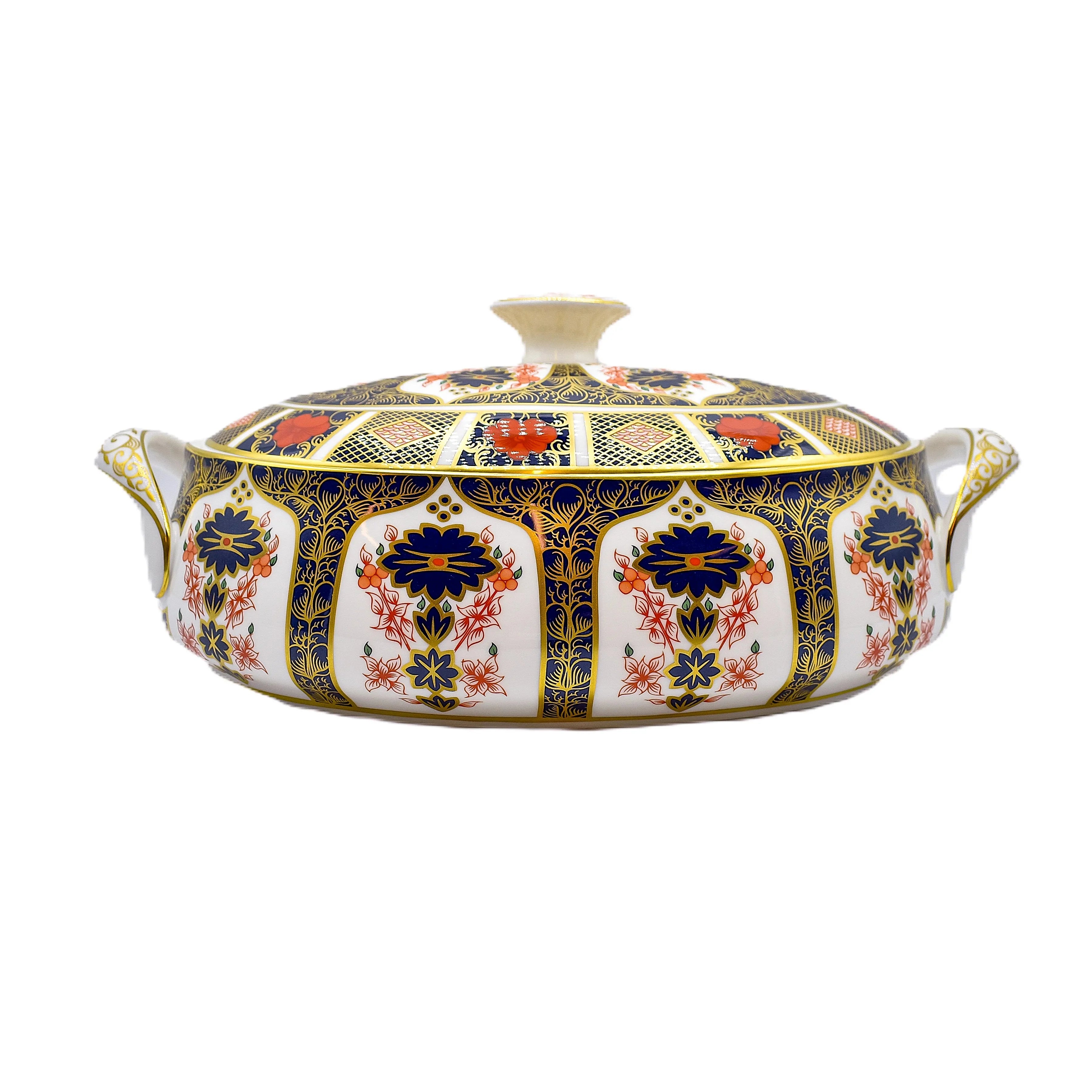 Royal Crown Derby Imari 1128 Covered Vegetable Dish