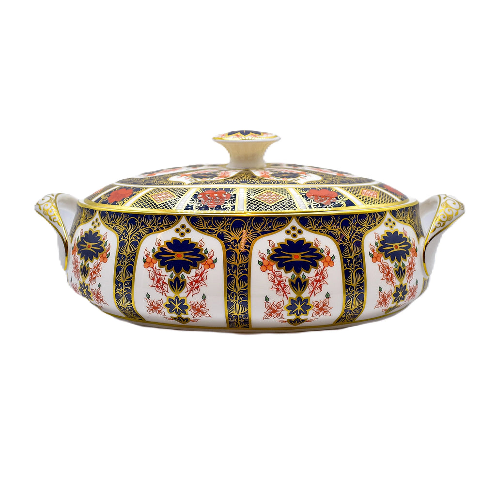 Royal Crown Derby Imari 1128 Covered Vegetable Dish