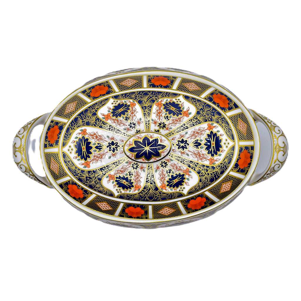 Royal Crown Derby Imari 1128 Covered Vegetable Dish