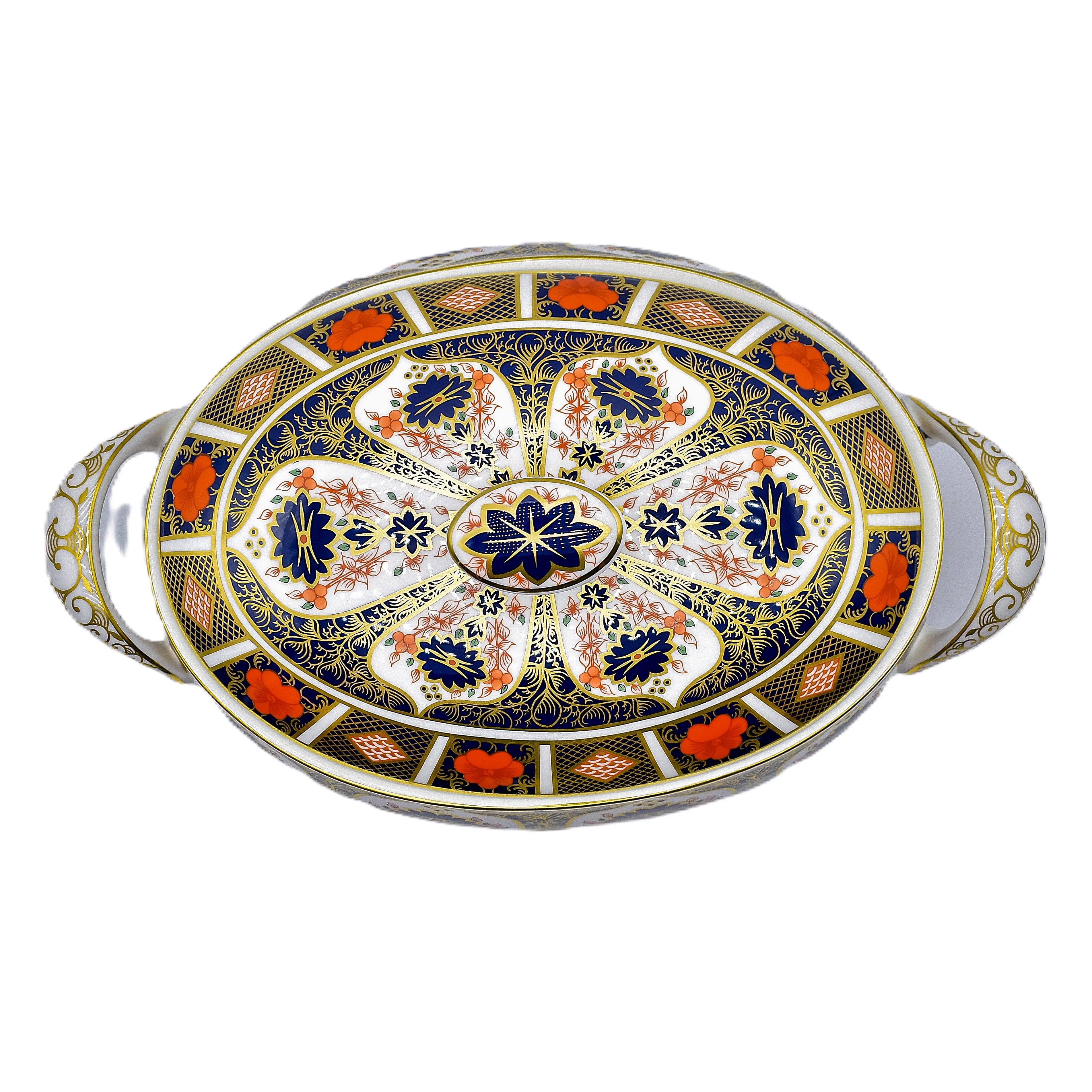 Royal Crown Derby Imari 1128 Covered Vegetable Dish