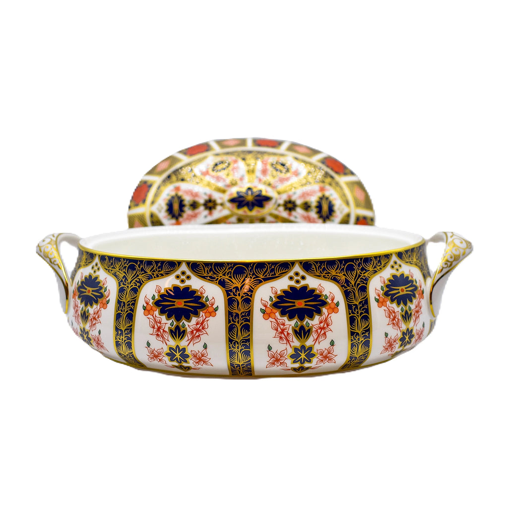 Royal Crown Derby Imari 1128 Covered Vegetable Dish