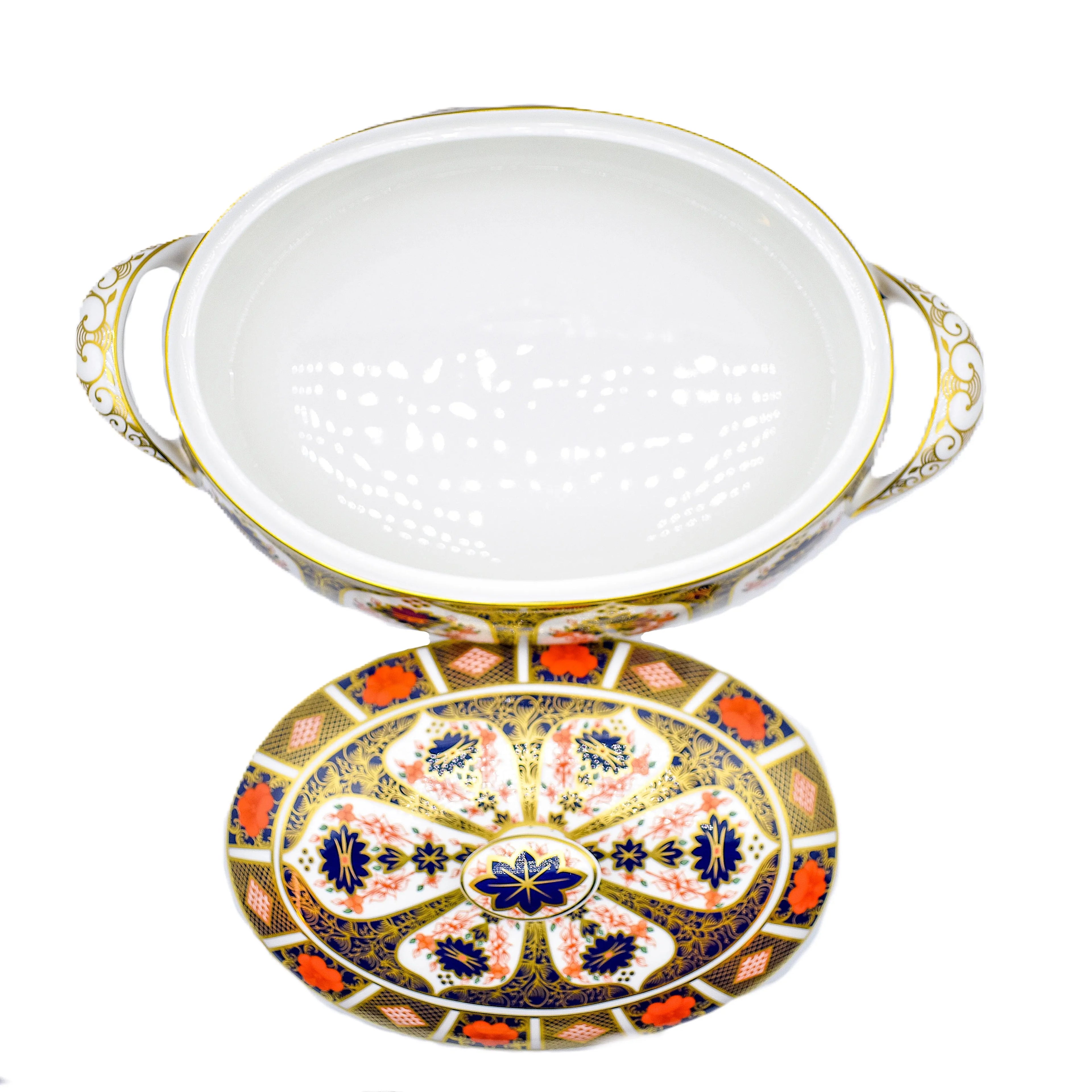 Royal Crown Derby Imari 1128 Covered Vegetable Dish