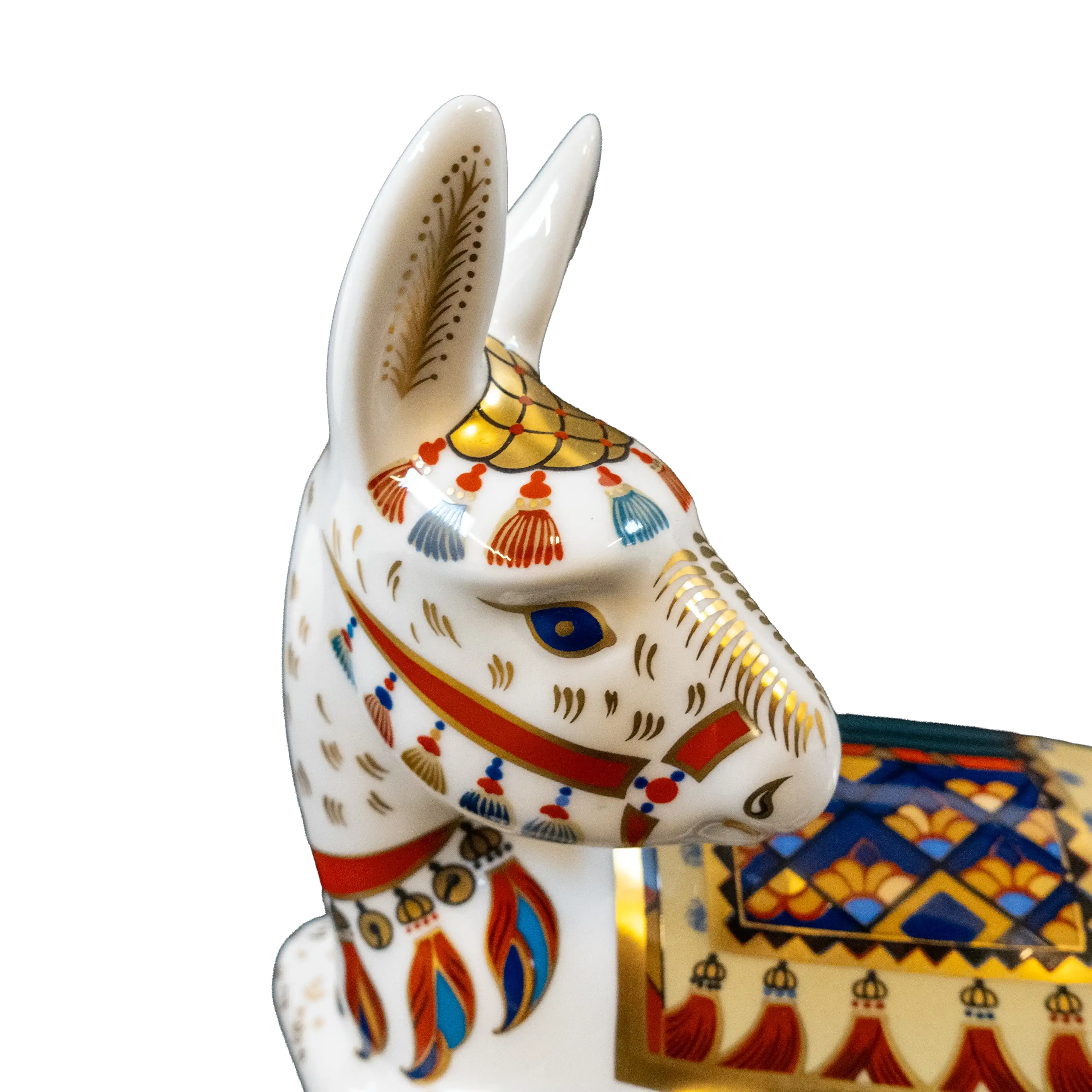 Royal Crown Derby Imari Thistle Donkey & Plate