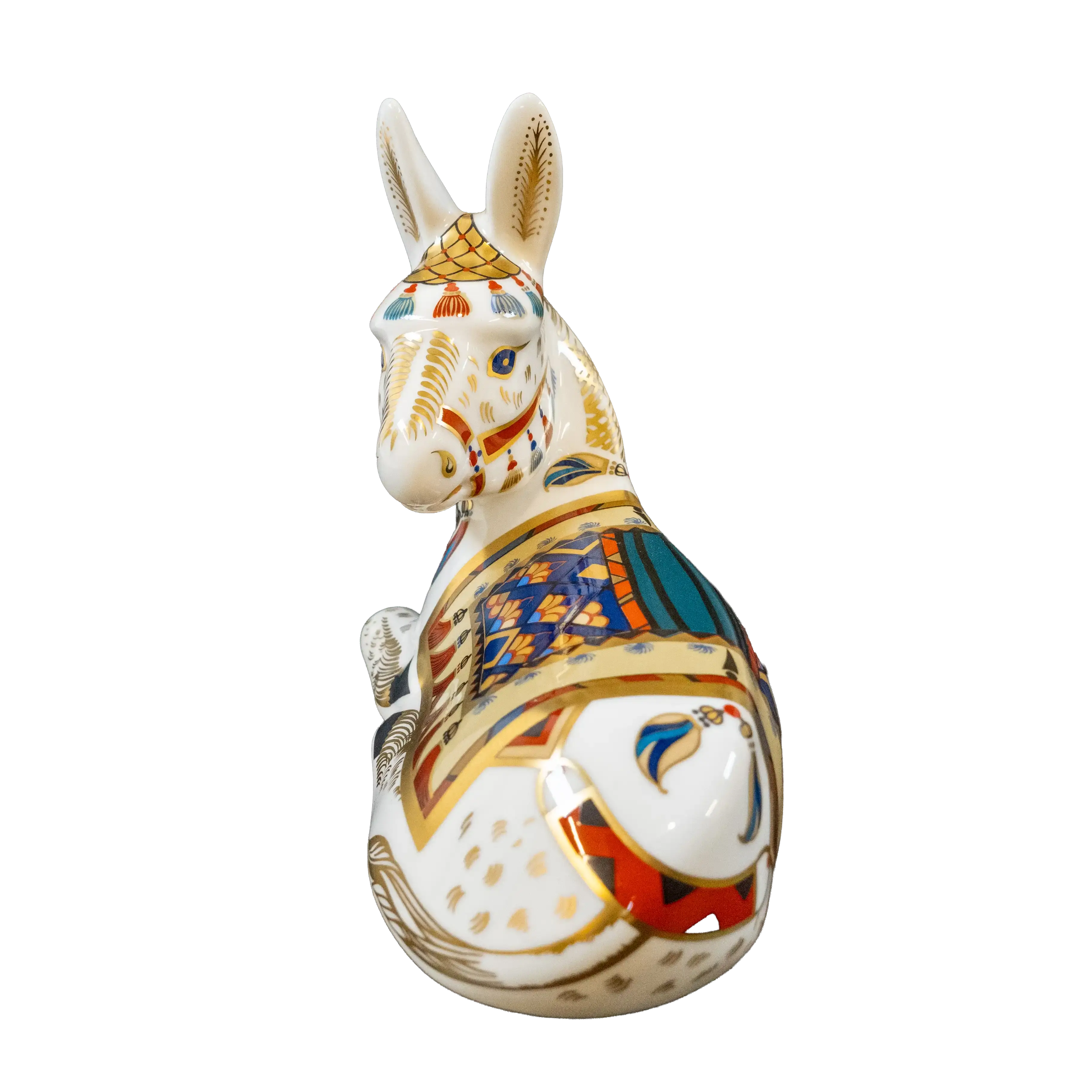Royal Crown Derby Imari Thistle Donkey & Plate