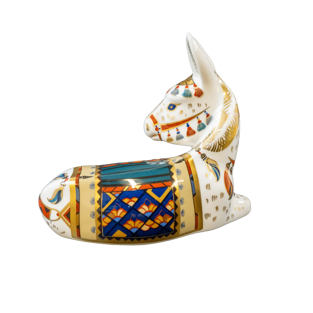 Royal Crown Derby Imari Thistle Donkey & Plate