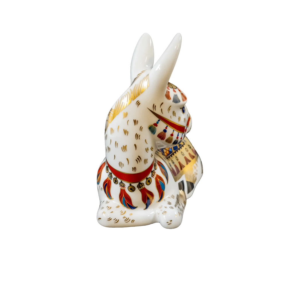 Royal Crown Derby Imari Thistle Donkey & Plate