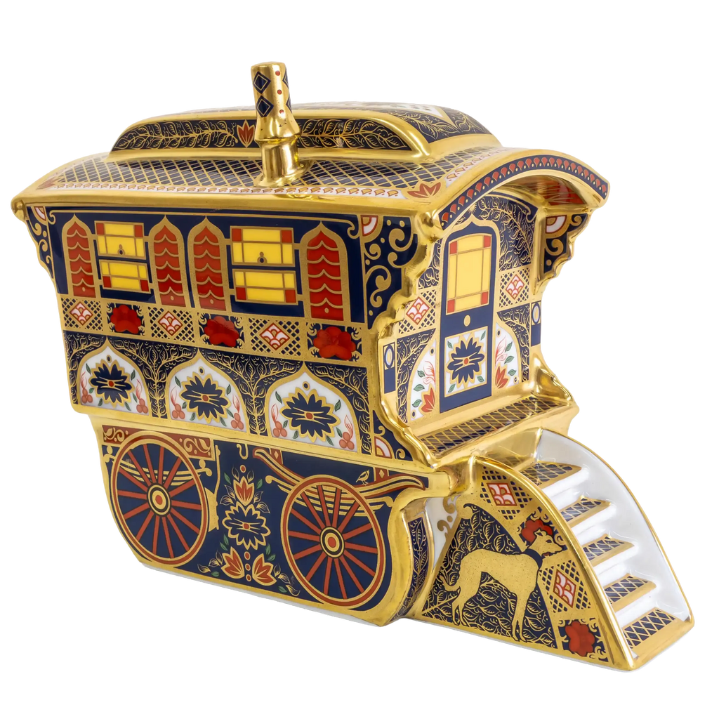 Royal Crown Derby Imari SGB Vardo Wagon Paperweight