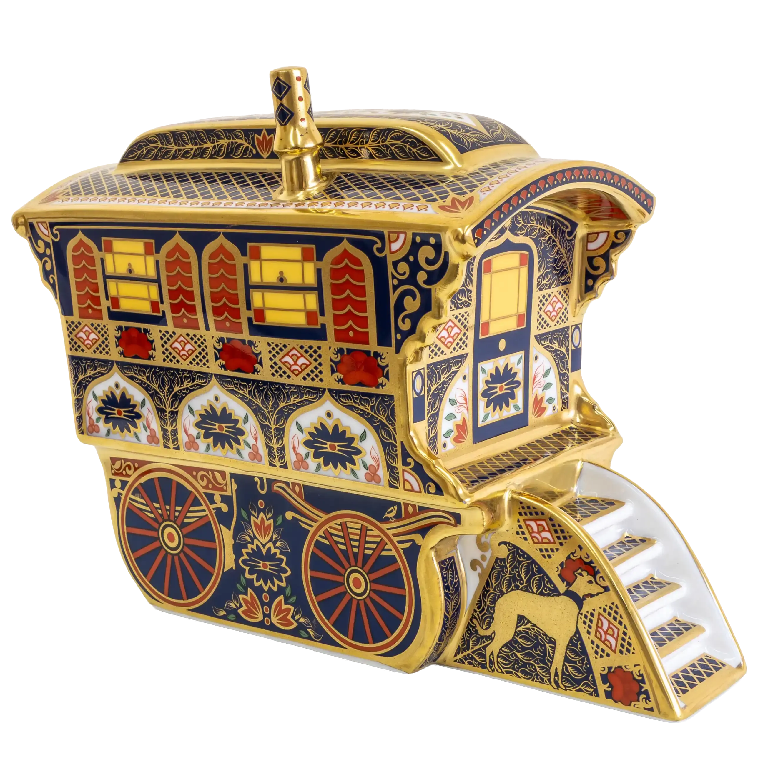 Royal Crown Derby Imari SGB Vardo Wagon Paperweight