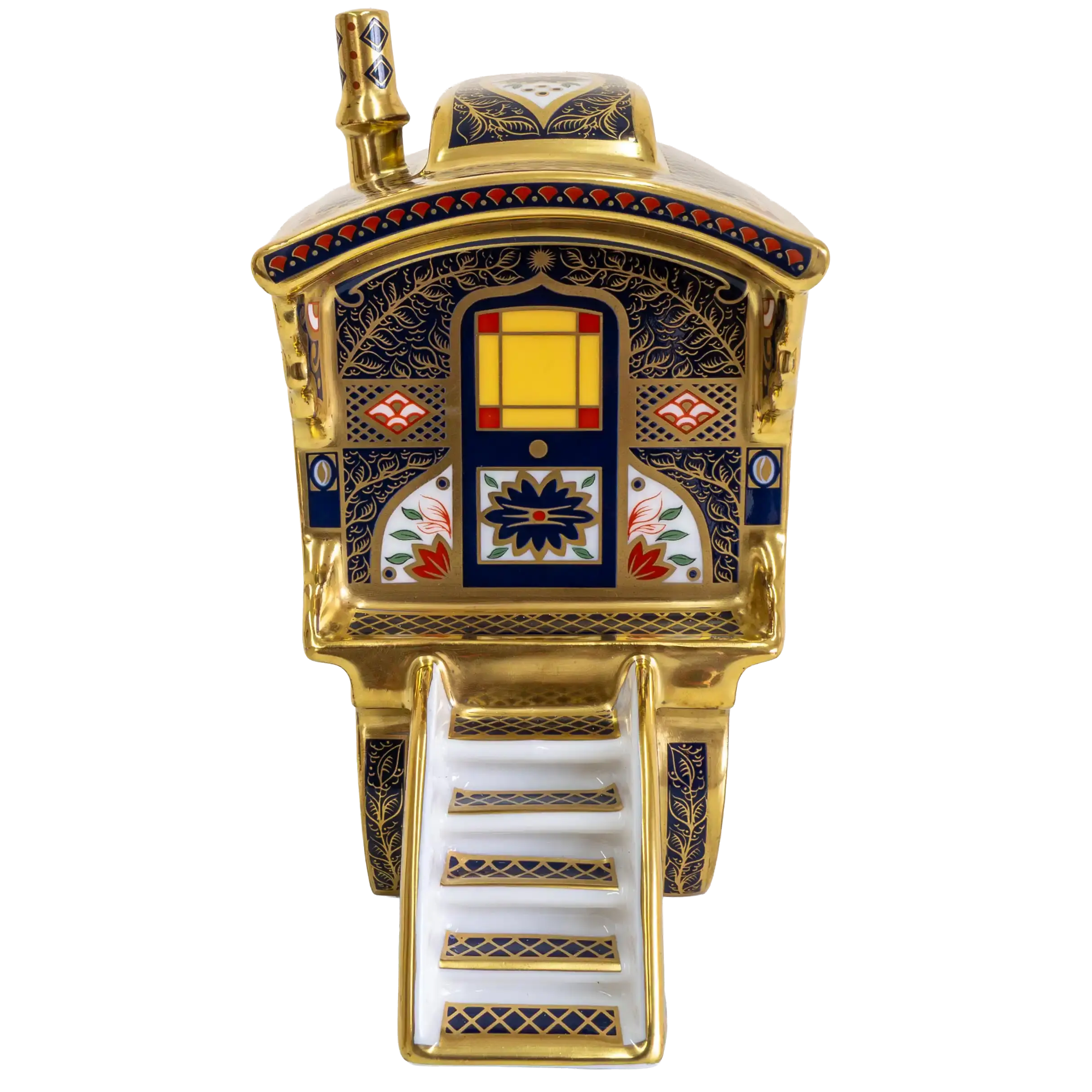 Royal Crown Derby Imari SGB Vardo Wagon Paperweight