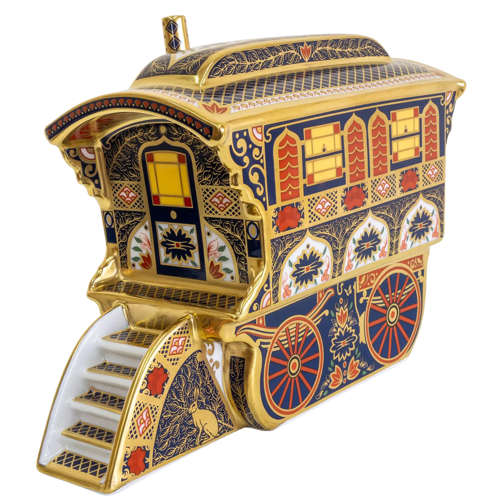 Royal Crown Derby Imari SGB Vardo Wagon Paperweight