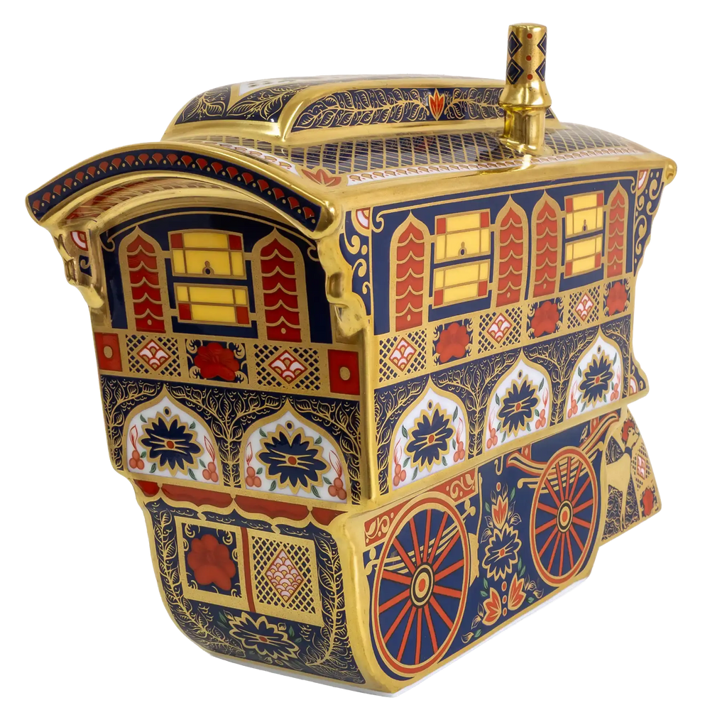 Royal Crown Derby Imari SGB Vardo Wagon Paperweight