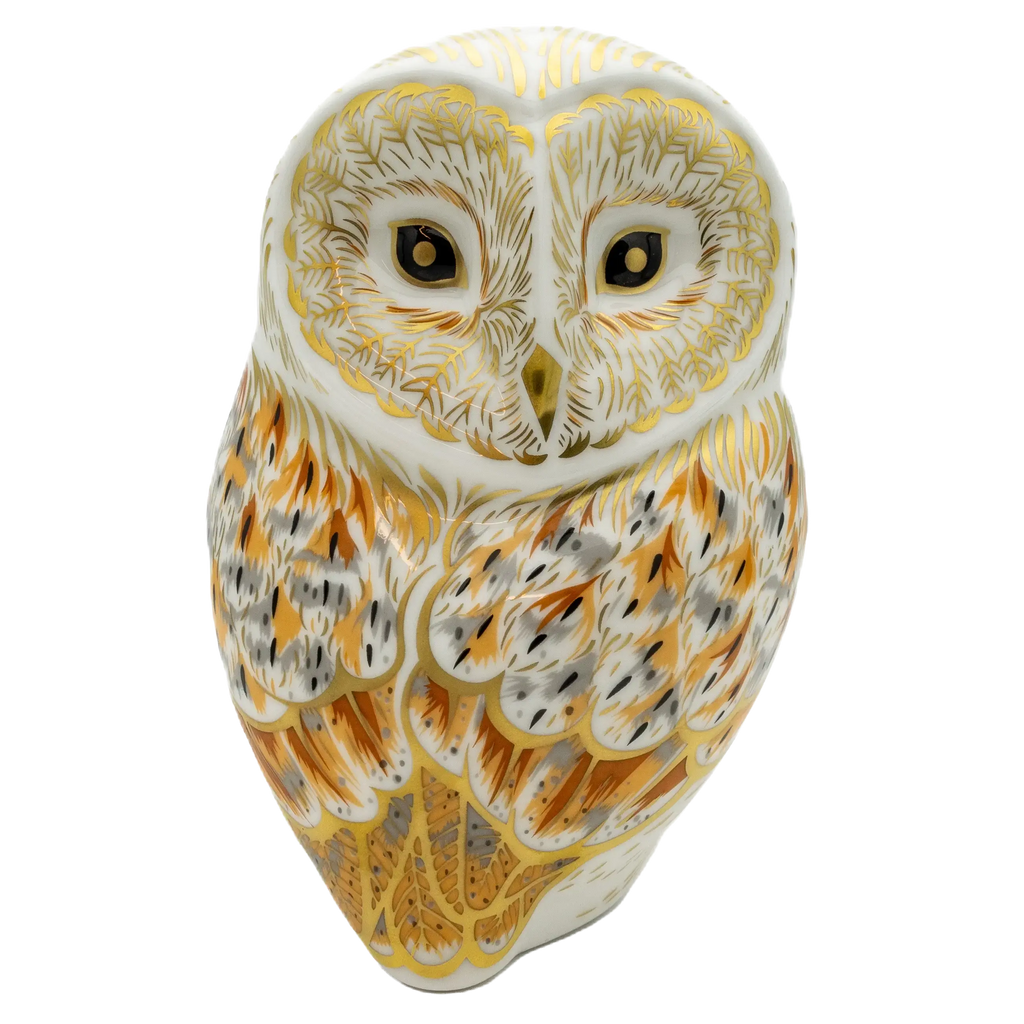 Royal Crown Derby Winter Owl Paperweight