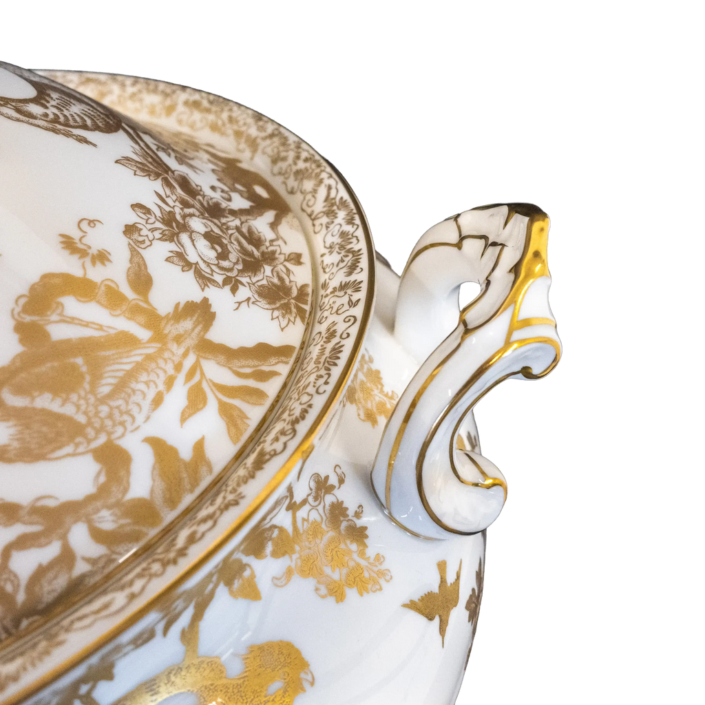 Royal Crown Derby Gold Aves Soup Tureen
