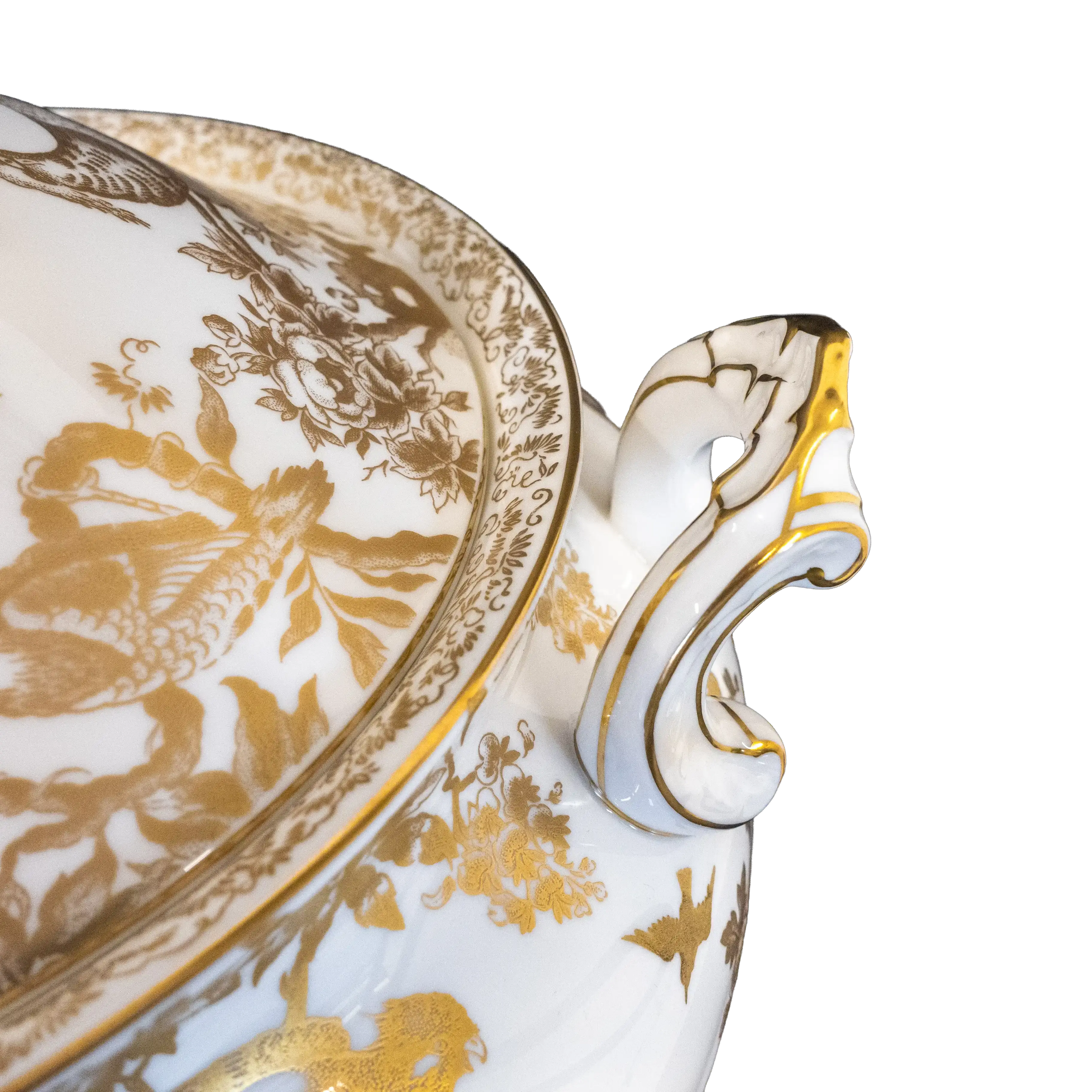 Royal Crown Derby Gold Aves Soup Tureen
