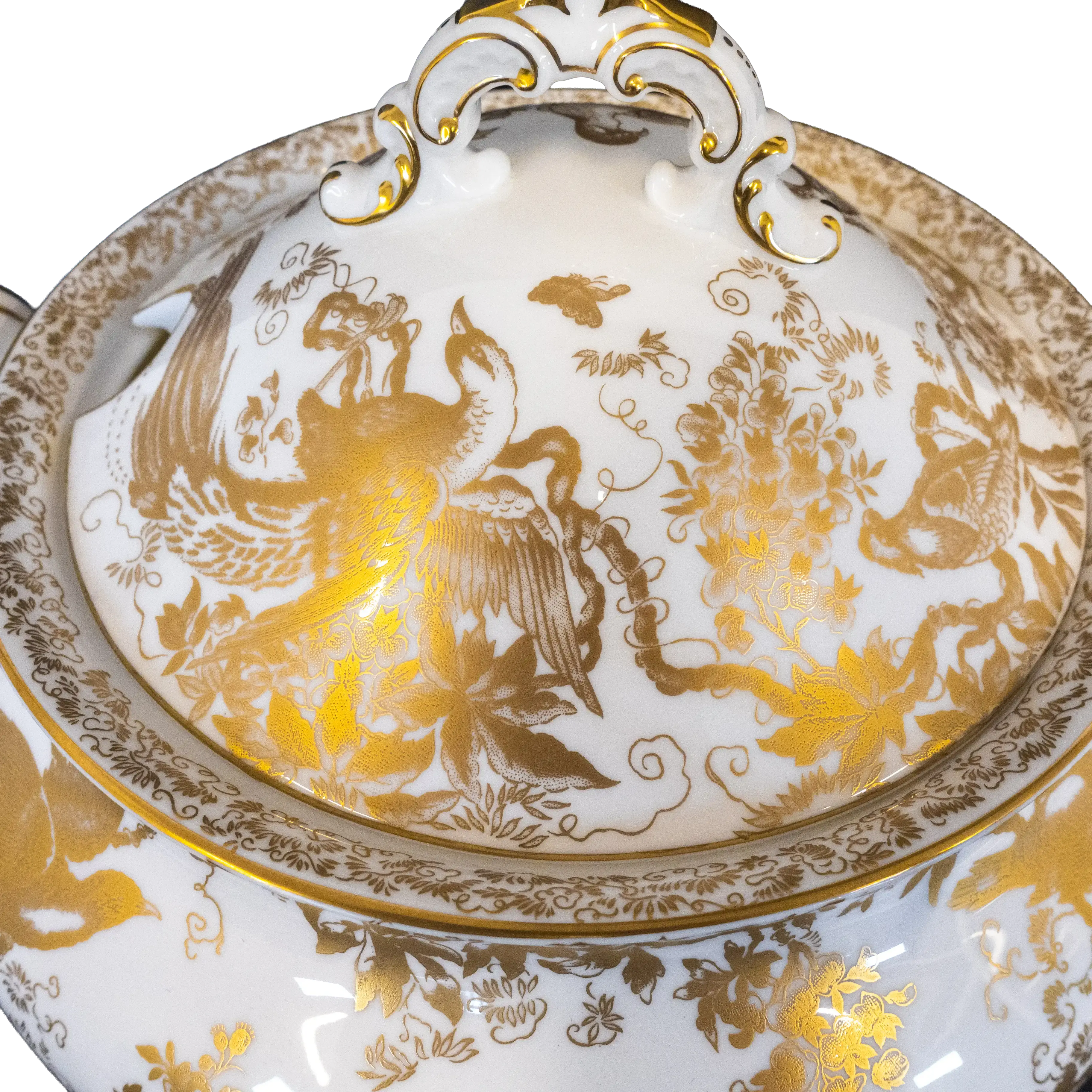 Royal Crown Derby Gold Aves Soup Tureen
