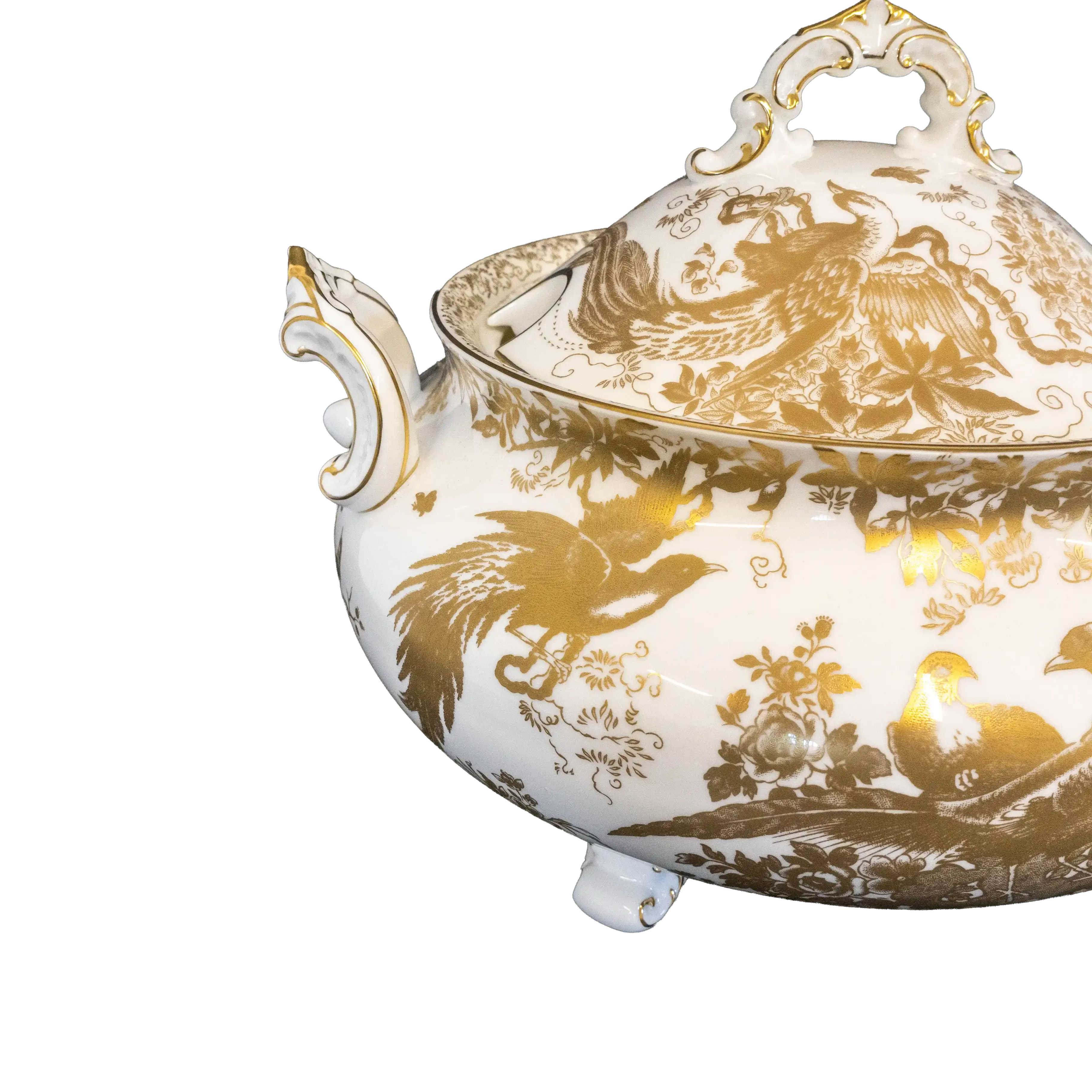 Royal Crown Derby Gold Aves Soup Tureen