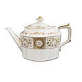 Royal Crown Derby Green Panel Teapot Large