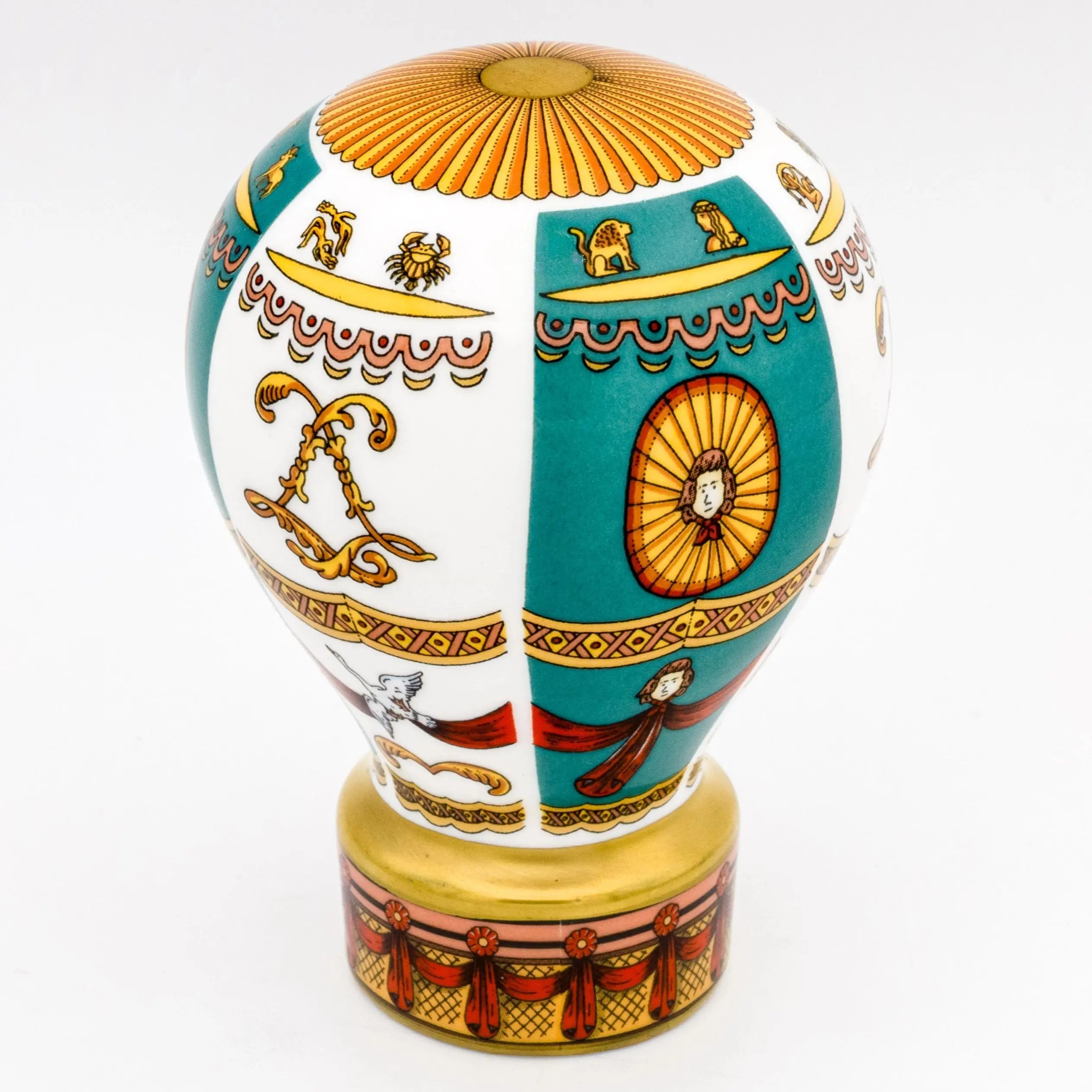 Royal Worcester Up, Up & Away Hot Air Balloon Candle Snuffer