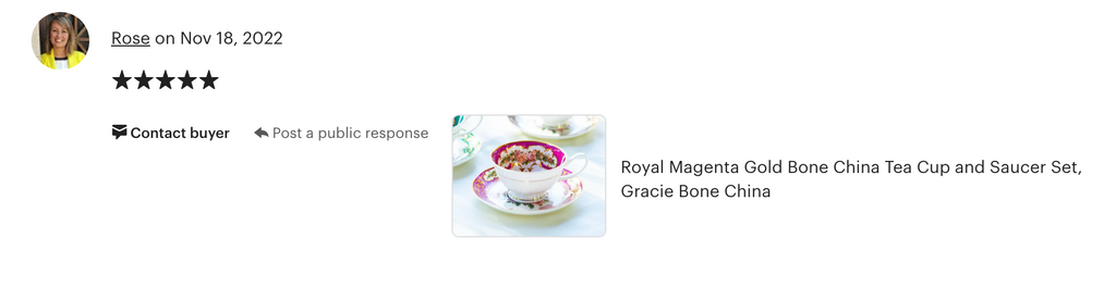 Royal Magenta Gold Bone China Tea Cup and Saucer