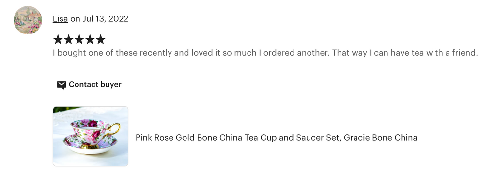 Pink Rose Gold Bone China Tea Cup and Saucer