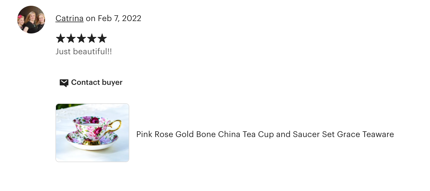 Pink Rose Gold Bone China Tea Cup and Saucer