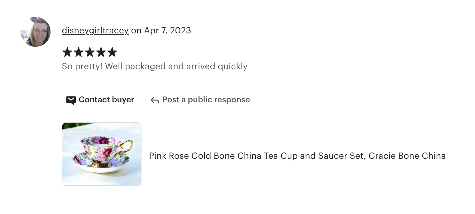 Pink Rose Gold Bone China Tea Cup and Saucer