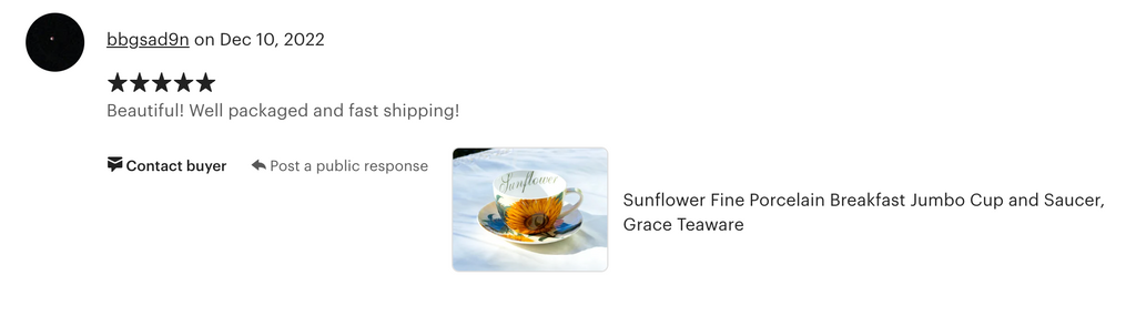 Sunflower Fine Porcelain Breakfast Jumbo Cup and Saucer