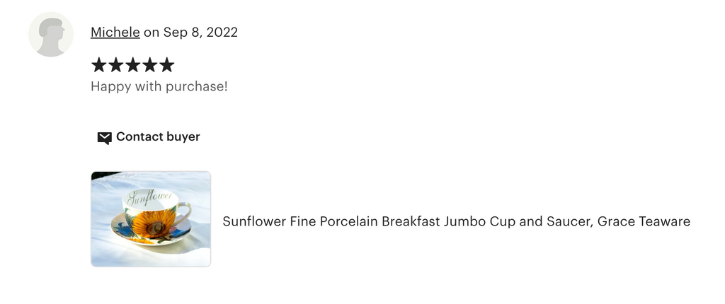 Sunflower Fine Porcelain Jumbo Cup and Saucer