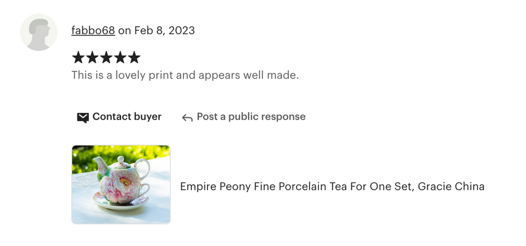 Empire Peony Fine Porcelain Tea For One Set