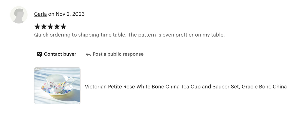 Victorian Petite Rose White Bone China Cup and Saucer