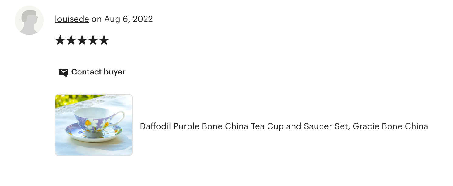 Daffodil Purple Bone China Tea Cup and Saucer