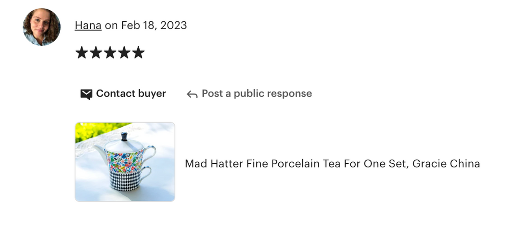 Mad Hatter Fine Porcelain Tea For One Set