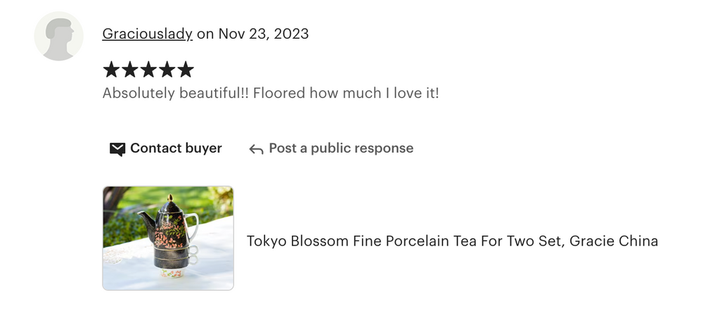 Tokyo Blossom Fine Porcelain Tea For Two Set