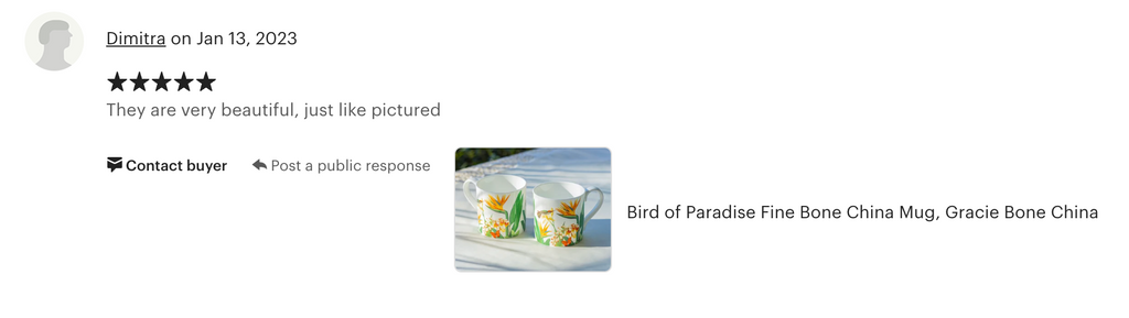 Bird of Paradise Bone China Mug