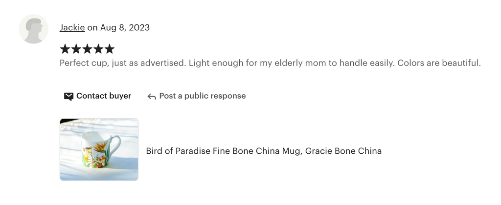 Bird of Paradise Bone China Mug